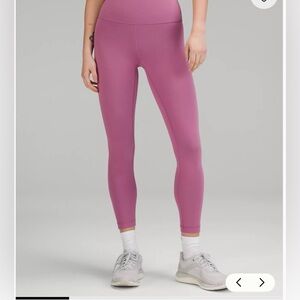 Lululemon wunder train tights in velvet dust size 10